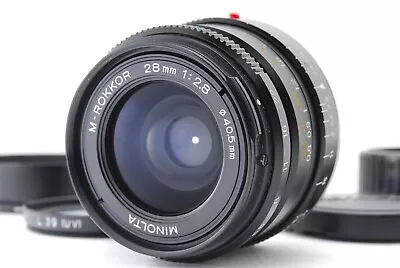 *NEAR MINT W/Hood* Minolta M Rokkor 28mm F/2.8 Lens For CL CLE Leica M #JAPAN • $459.90