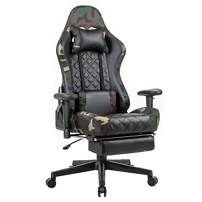 £139.99 • Buy Ergonomic Recliner Swivel Video Gaming Chair Computer Desk Chair With Footrest