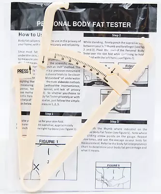 Body Fat Caliper Skinfold Tester Weight Loss Fitness Personal • $6.80