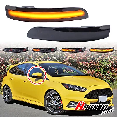 LED Sequential Side Marker Turn Signal Light For Ford Focus MK3 SE/ST/RS 2012-18 • $24.29