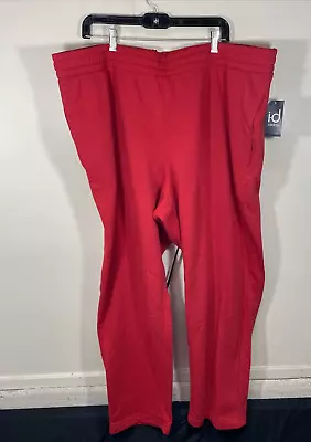 ID Ideology Men's Solid Fleece Pants Licorice Red 3XB • $18.95