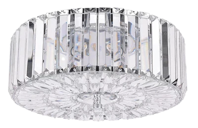 £168.98 • Buy Laura Ashley Fernhurst Flush Ceiling Light, Polished Chrome, Dimmable, 70160312