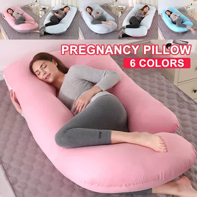 $26.73 • Buy Velvet Pregnancy Pillow Maternity Belly Contoured Body G Shape Extra Large US
