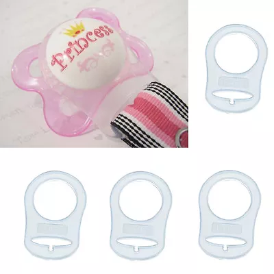 4x Silicone  Button Pacifier Holder Clip Dummy  Adapter For MAM Sty • £1.89