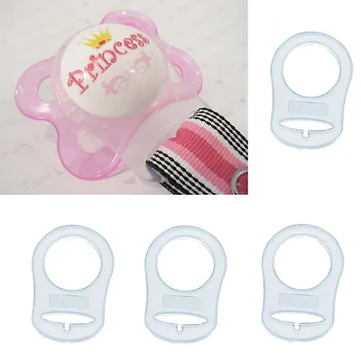 4x Silicone Ring Button Pacifier Holder Clip Dummy Adapter For MAM Style Ni S7T6 • $7.24