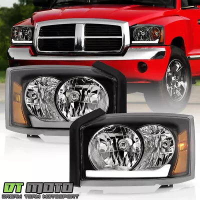 For 2005-2007 Dodge Dakota LED Tube Upgrade Headlights Headlamps Pair Left+Right • $158.99