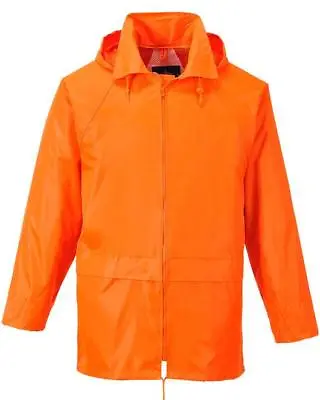 Portwest Orange Classic Rain Jacket Waterproof Durable Sealed Seams S-5xl Us440  • $26.34