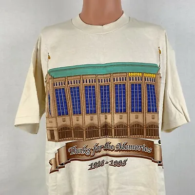 Lee Boston Garden Final Season T Shirt Vtg 90s 1995 Includes Shadow Box Size L  • $48.99