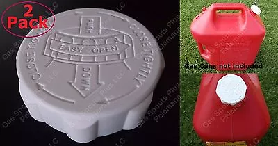 2 RUBBERMAID ESSENCE Gas Can CAP ONLY HD Blitz Gallon Lid SAFETY W/ VITON GASKET • $5.75