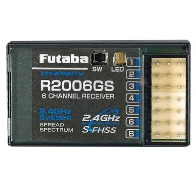 Futaba R2006GS 2.4GHz SFHSS 6-Channel Receiver 6J FUTL7606 / 01102200-3 • $46.99