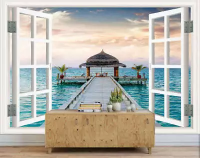 Marvelous Blue Sea 3D Full Wall Mural Photo Wallpaper Printing Home Kids Decor • $24.99