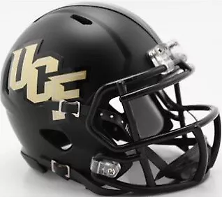 Central Florida UCF Knights Matte Black Anthracite SPEED Mini Football Helmet • $36.99