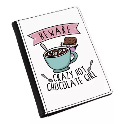 £16.50 • Buy Beware Crazy Hot Chocolate Girl Passport Holder Cover Case Joke Funny Kids