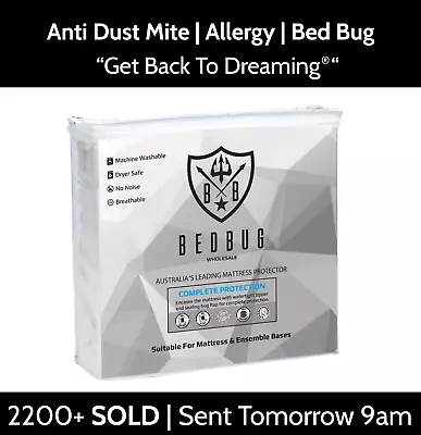 Anti Dust Mite Allergy & Bed Bug Mattress Cover Protector Encasement • $35