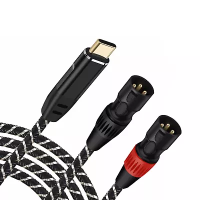 USB C To XLR Male Audio CableUsb C To Dual XLR Male Output Stereo Cable ( 3.3FT • $26.53