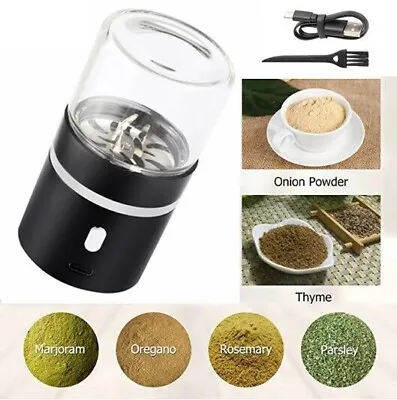 Portable Mini Electric Grinder Spice Herb Grinder Electric USB-Rechargeable • $25.64