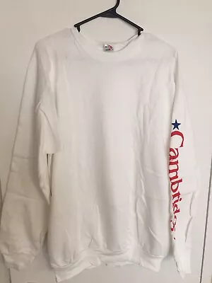 Vintage Cambridge Cigarette Tobacco White Sweatshirt W/Original Box Size XL • $13.50