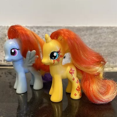 My Little Pony G4 Sunset Shimmer Cutie Mark Magic  Brushable & Rainbow Dash Lot • $13.99