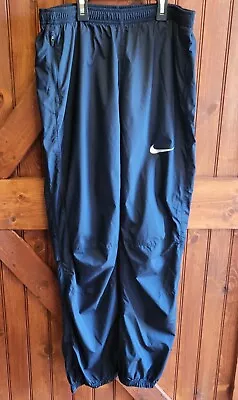 Nike Running Pants Mens Medium Blue Lined Vented Track Racing • $19.95