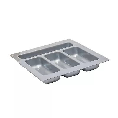 Static Caravan Silver Plastic Cutlery Tray 280mm X 370mm Kitchen Draw Cupboard • £21.95