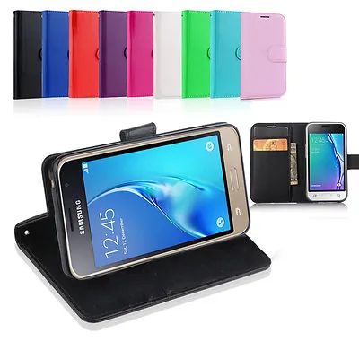 Leather Wallet Case Cover For Samsung Galaxy J3 2016 + Tempered Screen Protector • $9.99