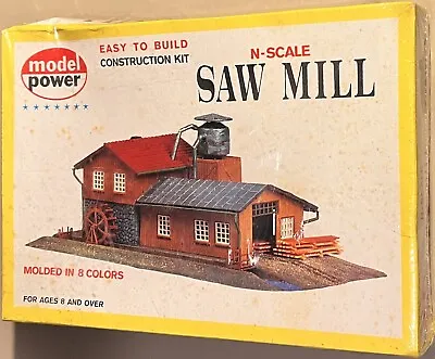 LUMBER SAW MILL BUILDING KIT N Scale Model Power 8 Colors New Sealed Box #1523 • $39.99