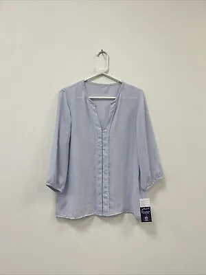 Marc Cain Pale Lilac Slightly Sheer Blouse Size N4 UK 14 • $6.20