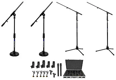 Rockville PRO-D7 KIT 7 Mic Drum Kit W/Bass+Snare+Overhead Microphones+(4) Stands • $222.90