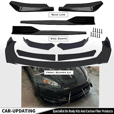 Glossy Black Front Bumper Lip Splitter Lower Spoiler Body Kit For Honda S2000 • $55.99