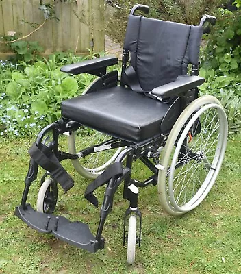 Invacare Action Self Propelled Wheelchair 2NG 43cm Seat Width Little Used Clean • £129.99