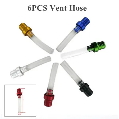 6PCS Gas Fuel Tank Cap Valve Vent Breather Hose CNC ATV Dirt Bike Pit Aluminum • $14.59