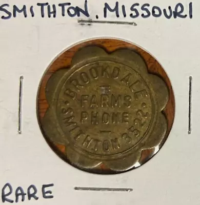 1914-1963 Brookdale FarmsSmithtonMissouri One Quart Milk/Dairy Token • $24.99