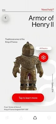 Roblox The MET Museum Armor Of Henry II -Virtual Code ONLY • $22.99
