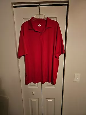 Mizuno Dry Lite Red Short Sleeve Polo Shirt  Large 5 • $9.99