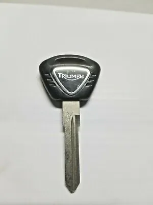 Triumph Motorcycle Key Blank T100 Bonneville Fits 2001 To 2016 Black  No M/chip  • $38