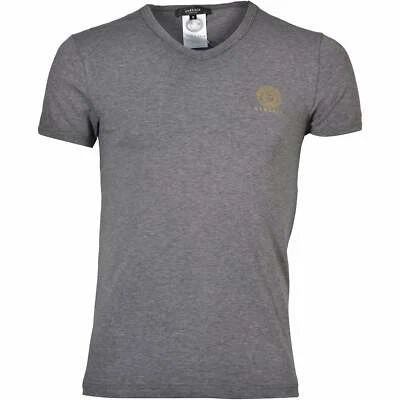$87.21 • Buy Versace Iconic V-Neck Men's T-Shirt, Grey Melange