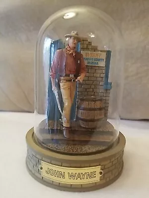 John Wayne Sherriff Sculpture Limited Edition W/Glass Dome Franklin Mint • $14.99