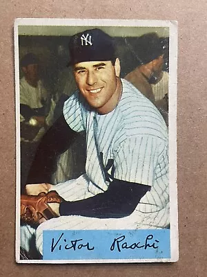 1954 Bowman #33 Vic Raschi New York Yankees • $7