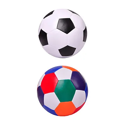 16cm Soft PU Cotton Football Ball Soft Indoor Outdoor Soccer Toy For Baby Kids • £13.79