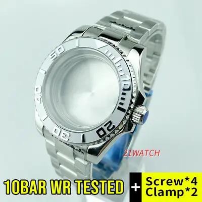 10ATM 40mm Yacht Master Style Watch Case Polished Center S/S Bracelet Miyota8215 • $55.96