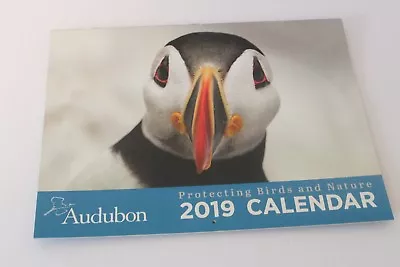 National Audubon Society 2019 Wall Calendar ~Featuring Birds & Nature Puffins • $5