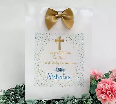 Personalised First Holy Communion Gift Bag With Name Age Relationship • £4.50