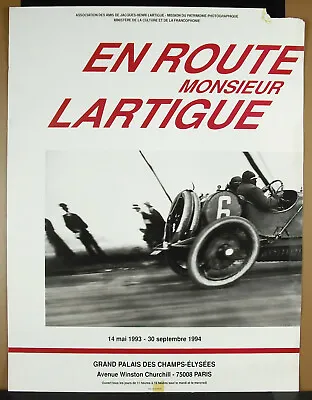 Poster IN Route Mr Men Lartigue Large Palace Exhibition Photography • £80.48