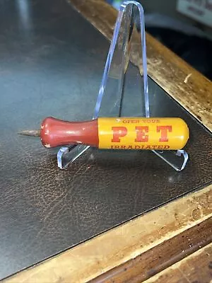 Vintage Pet Milk Dairy Farm Pc Wooden Cap Opener • $9.99