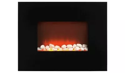 Beldray Pollensa 2kW Electric Wall Hung Fire - Black Please Read • £70