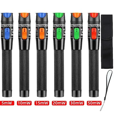 10mW Visual Fault Locator Fiber Optic Tools Tester 60/50mw Red Light 10-30KM VFL • $14.31