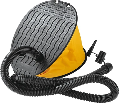 £7.99 • Buy Foot Air Pump Camping Airbed Outdoor Toy Swimming Pool Inflator Hose 3 Adaptors