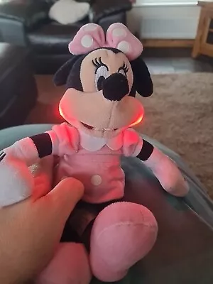 Disney Primark Minnie Mouse Light Up Cheeks  Plush Soft Pink Toy • £4.99