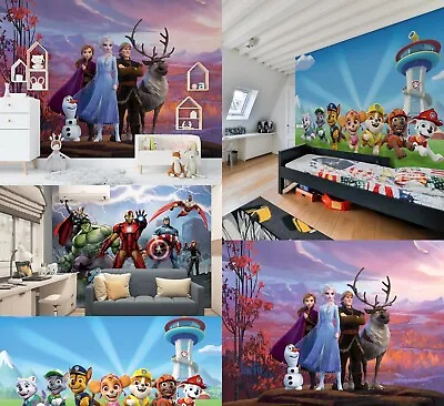 Children's Bedroom Wallpaper Murals Marvel Avengers Disney Frozen And Paw Patrol • £38.99