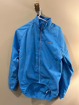 ENDURA Lumijak Blue Hi-Vis Cycling Packable Jacket Men’s Size M Lightweight • $19.95